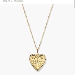 Mejuri heart necklace